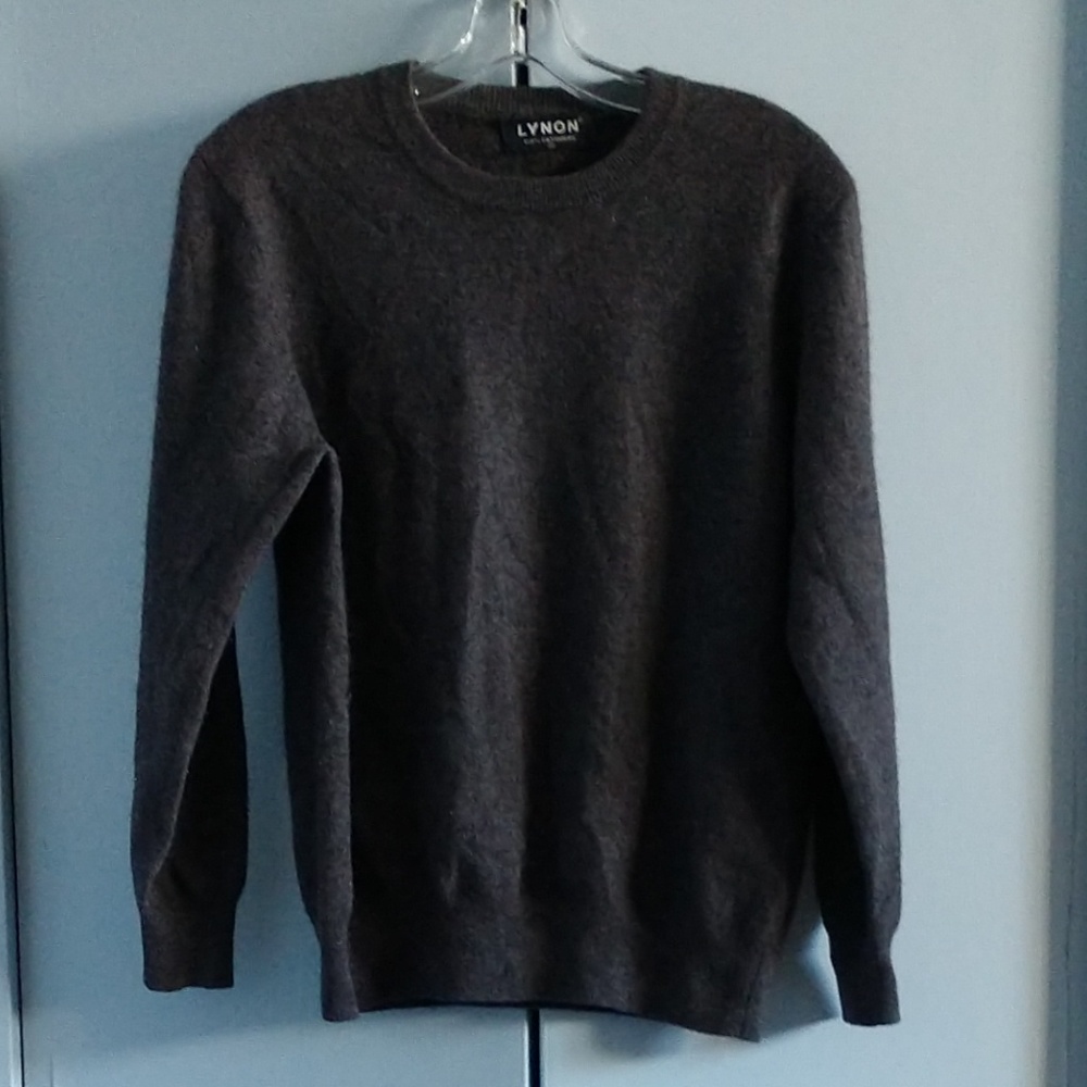 Cashmere Sweater Men's Lynon M Charcoal Gray